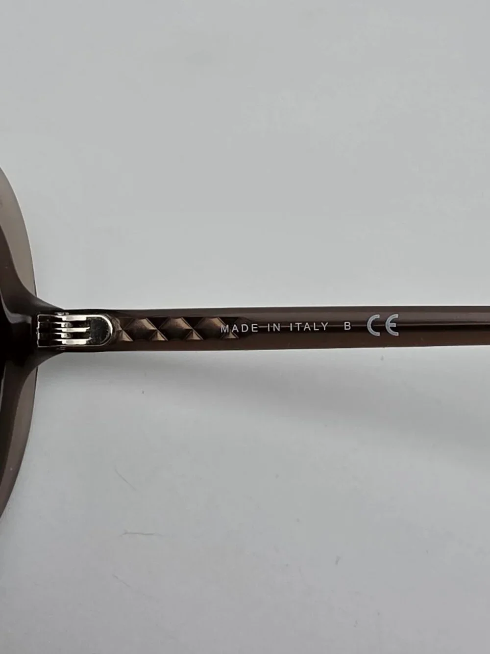 Chanel 5389-A c. 677/S5 Smoky Taupe Frame Brown Gradient Lens Sunglasses Italy